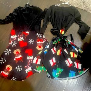 (2) brand new Holiday Christmas dresses size M